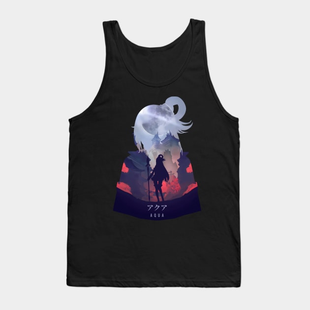 Aqua - Dark Illusion Tank Top by The Artz